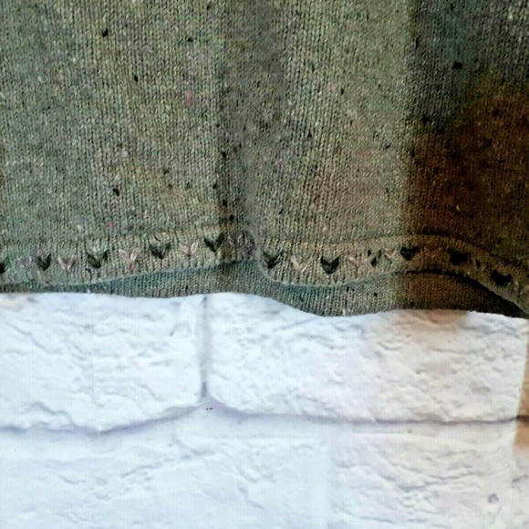 Woolrich Willow Heather Green Wool Blend Sweater - Picture 7 of 8